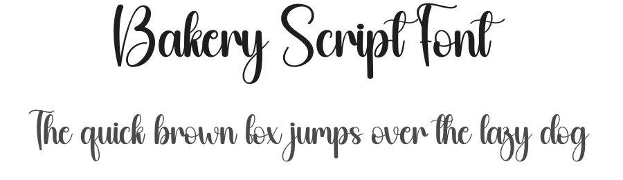 Bakery Script Font by creativeletter — Script Handwritten Font