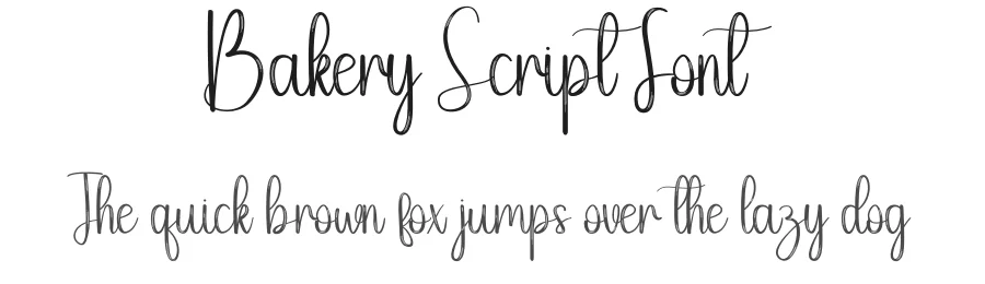 Bakery Script Font by andikastudio — Script Handwritten Font
