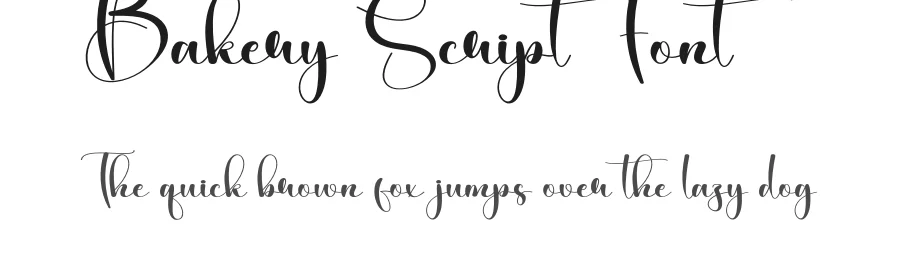 Bakery Script Font by creativeletter — Script Handwritten Font