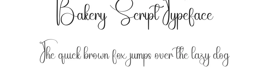 Bakery Script Typeface by creativeletter — Script Handwritten Font