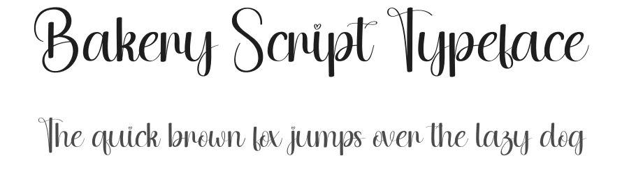 Bakery Script Typeface by andikastudio — Script Handwritten Font