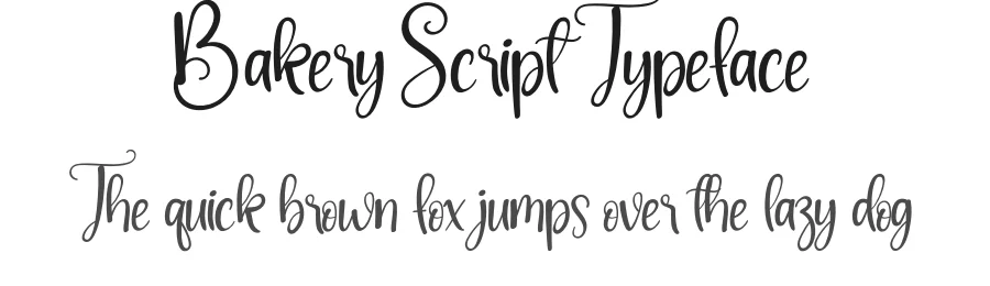 Bakery Script Typeface by andikastudio — Script Handwritten Font