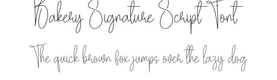 Bakery Signature Script Font by creativeletter — Script Handwritten Font