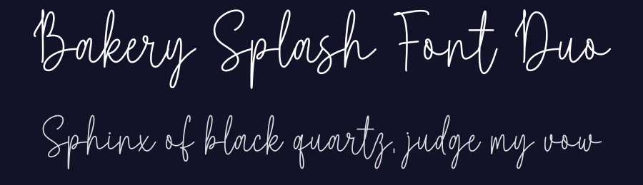 Bakery Splash Font Duo by DN Creative — Script Handwritten Font — thumbnail 2
