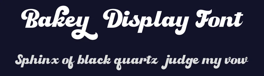 Bakey Display Font by ReyreyBlue — Script Handwritten Font — thumbnail 2
