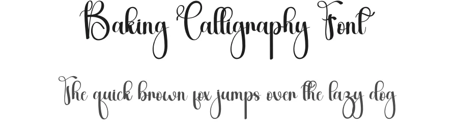Baking Calligraphy Font by andikastudio — Script Handwritten Font