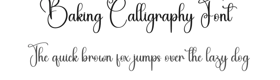 Baking Calligraphy Font by creativeletter — Script Handwritten Font