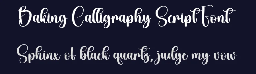Baking Calligraphy Script Font by creativeletter — Script Handwritten Font — thumbnail 2