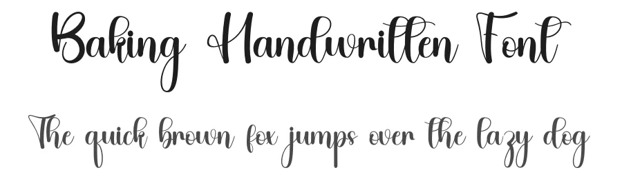 Baking Handwritten Font by inermediaSTUDIO — Script Handwritten Font