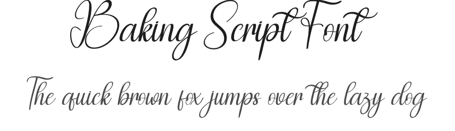 Baking Script Font by creativeletter — Script Handwritten Font