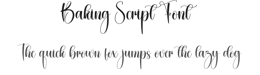 Baking Script Font by creativeletter — Script Handwritten Font