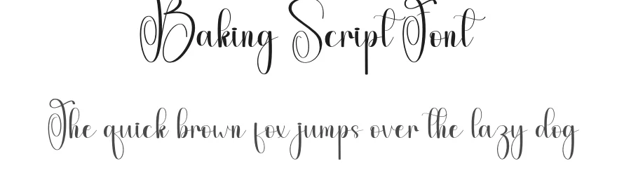Baking Script Font by andikastudio — Script Handwritten Font