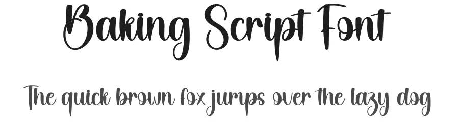 Baking Script Font by creativeletter — Script Handwritten Font
