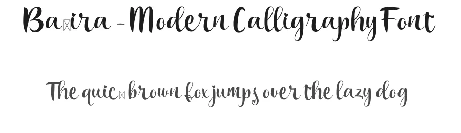 Bakira – Modern Calligraphy Font by agniardi — Script Handwritten Font