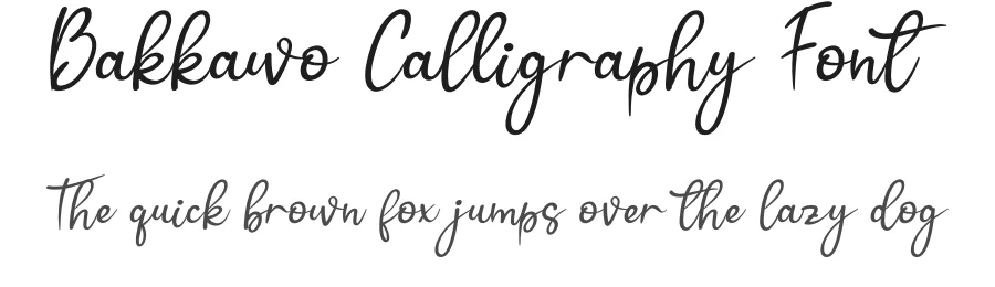Bakkawo Calligraphy Font by andikastudio — Script Handwritten Font