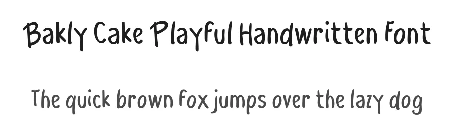 Bakly Cake Playful Handwritten Font by Mei Suseno — Display Font