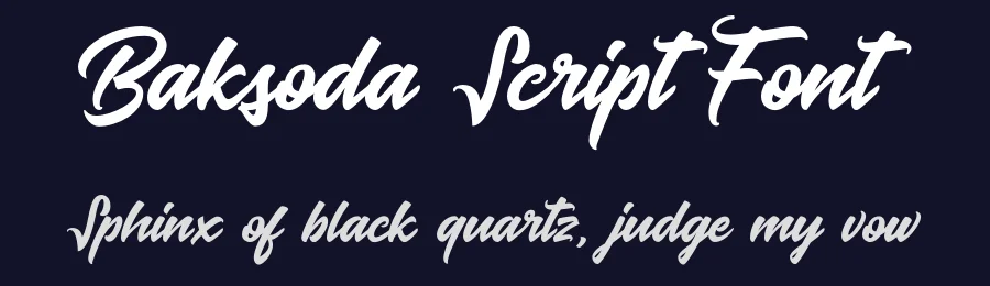 Baksoda Script Font by Wacaksara Co. — Script Handwritten Font — thumbnail 2