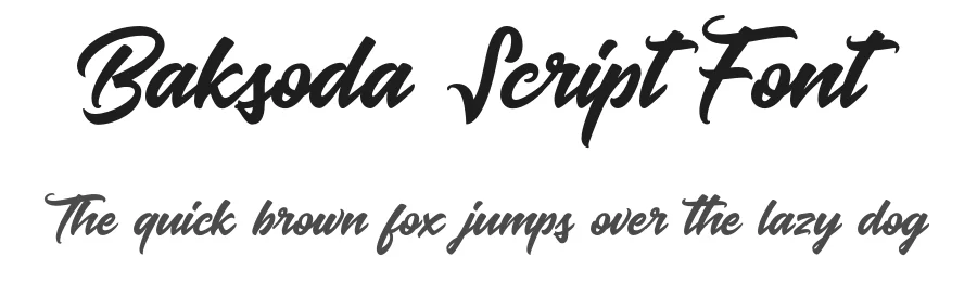 Baksoda Script Font by Wacaksara Co. — Script Handwritten Font