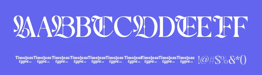 Bakszen Crown – Blackletter Display Font by timelesstype.co — Blackletter Font — thumbnail 3