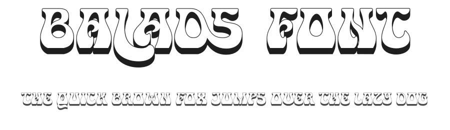 Balads Font by burntilldead — Display Font