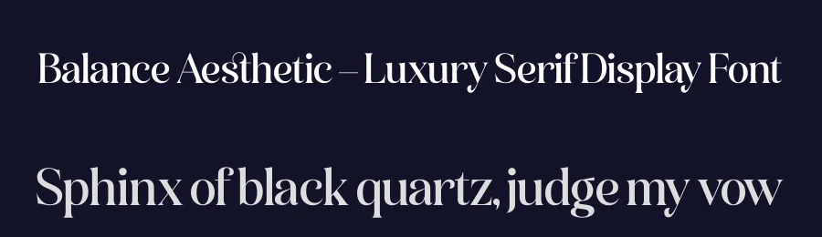 Balance Aesthetic – Luxury Serif Display Font by timelesstype.co — Serif Font — thumbnail 2