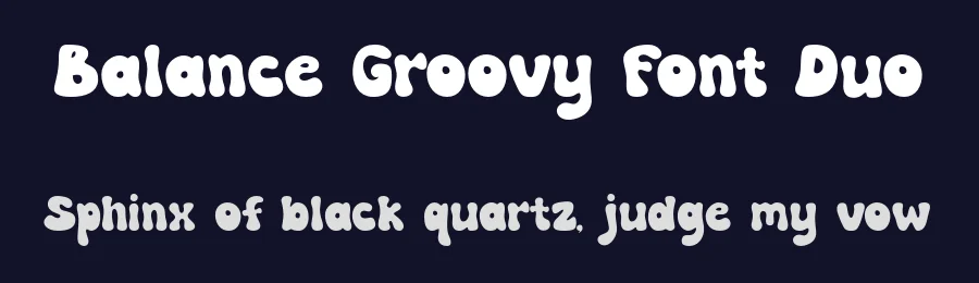Balance Groovy Font Duo by Rian dryana — Sans Serif Font — thumbnail 2