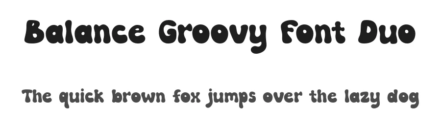 Balance Groovy Font Duo by Rian dryana — Sans Serif Font