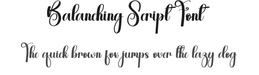 Balanching Script Font by andikastudio — Script Handwritten Font