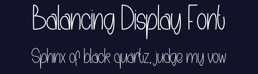 Balancing Display Font by andikastudio — Display Font — thumbnail 2