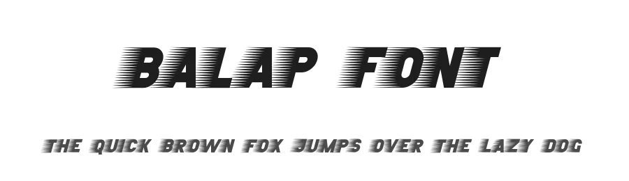 Balap Font by nihstudio — Display Font