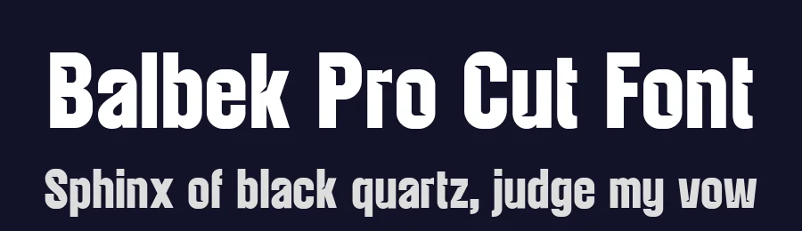 Balbek Pro Cut Font by valentinovergan — Decorative Font — thumbnail 2