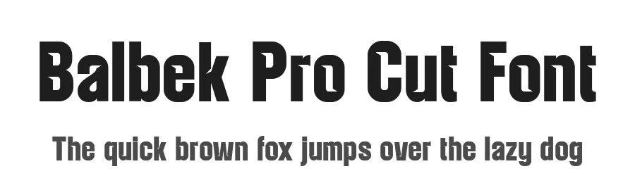 Balbek Pro Cut Font by valentinovergan — Decorative Font