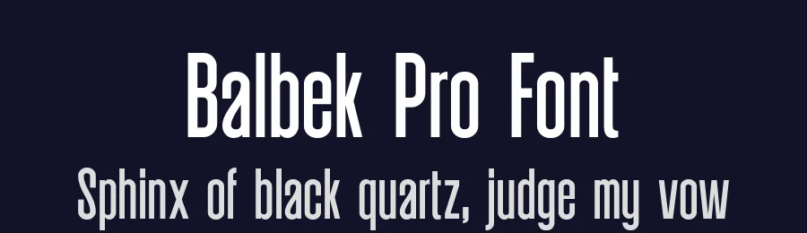 Balbek Pro Font by valentinovergan — Display Font — thumbnail 2
