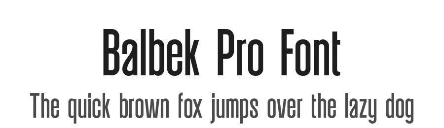 Balbek Pro Font by valentinovergan — Display Font