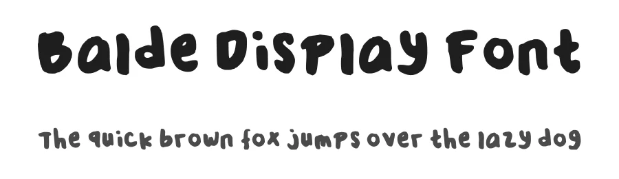 Balde Display Font by soundofpie β Script Handwritten Font