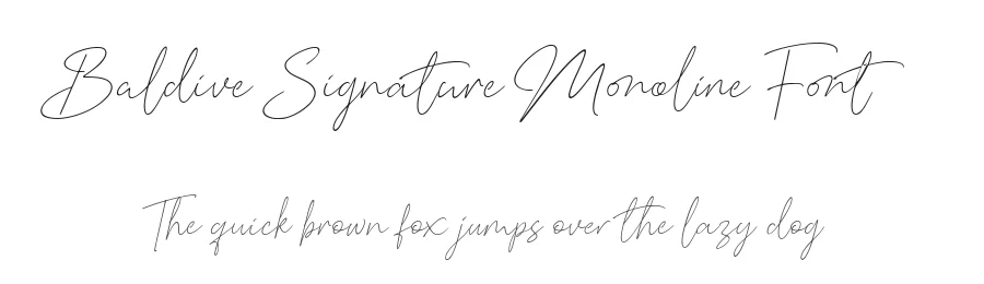 Baldive Signature Monoline Font by balpirick — Decorative Font