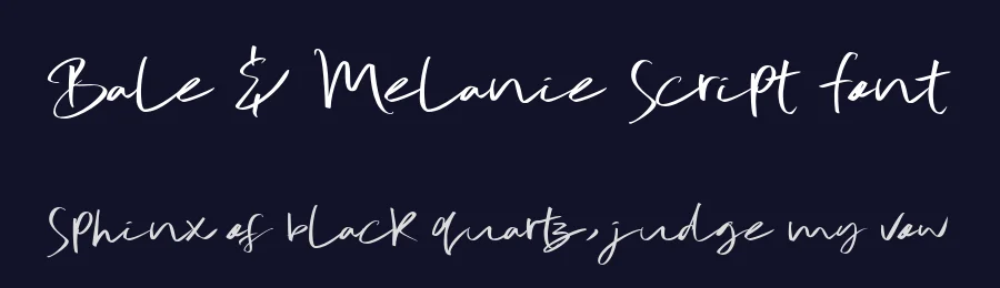 Bale & Melanie Script Font by andika fez — Script Handwritten Font — thumbnail 2
