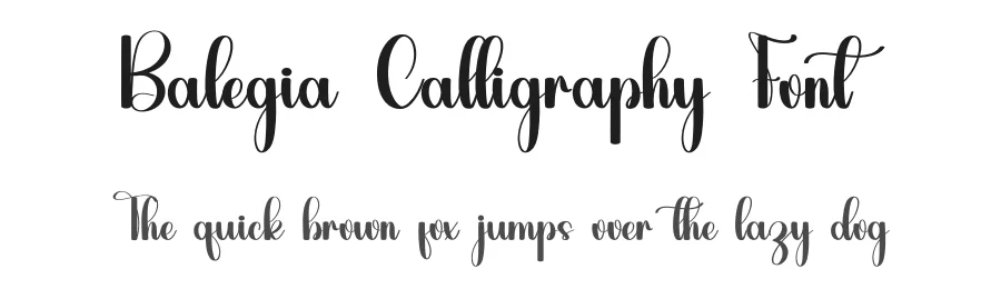 Balegia Calligraphy Font by inermediaSTUDIO — Script Handwritten Font