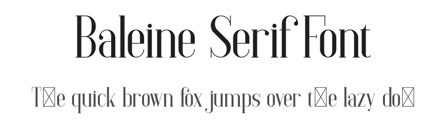 Baleine Serif Font by vp_creative_shop — Serif Font