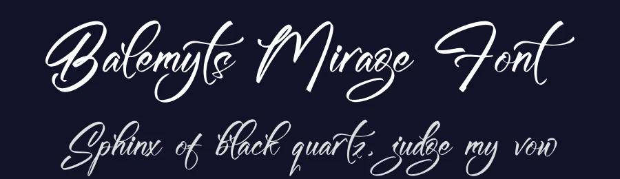Balemyts Mirage Font by glorytype — Script Handwritten Font — thumbnail 2