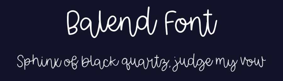 Balend Font by metafontsy — Script Handwritten Font — thumbnail 2