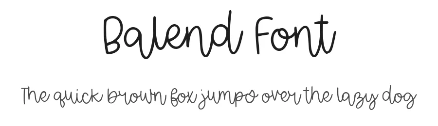 Balend Font by metafontsy — Script Handwritten Font