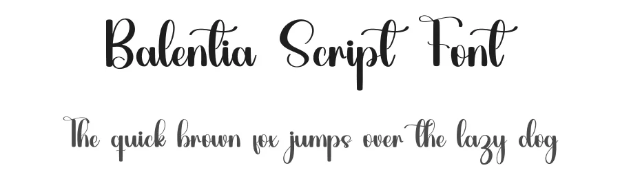 Balentia Script Font by inermediaSTUDIO — Script Handwritten Font