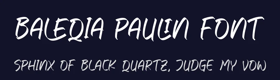 Baleqia Paulin Font by perspectype — Script Handwritten Font — thumbnail 2