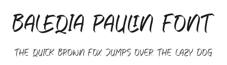 Baleqia Paulin Font by perspectype — Script Handwritten Font