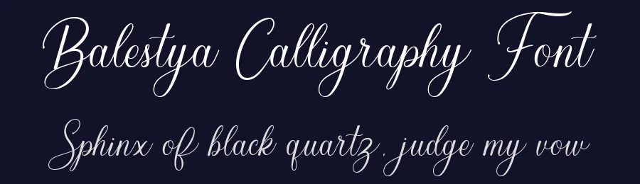 Balestya Calligraphy Font by sizimon — Display Font — thumbnail 2