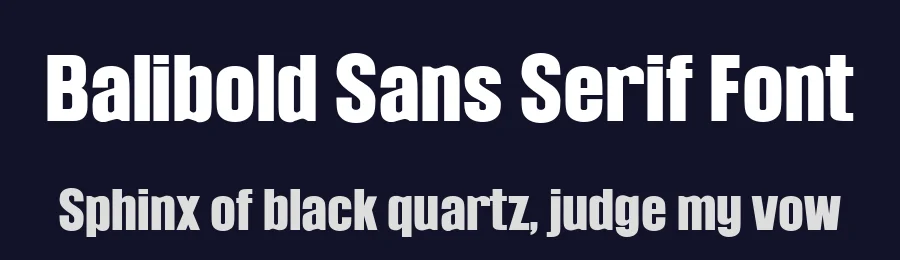 Balibold Sans Serif Font by Labastudioid — Sans Serif Font — thumbnail 2