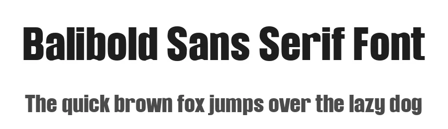 Balibold Sans Serif Font by Labastudioid — Sans Serif Font