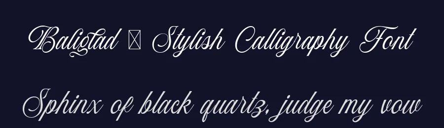 Baliglad – Stylish Calligraphy Font by Honestype — Script Handwritten Font — thumbnail 2
