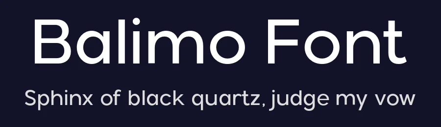 Balimo Font by Arterfak Project — Sans Serif Font — thumbnail 2